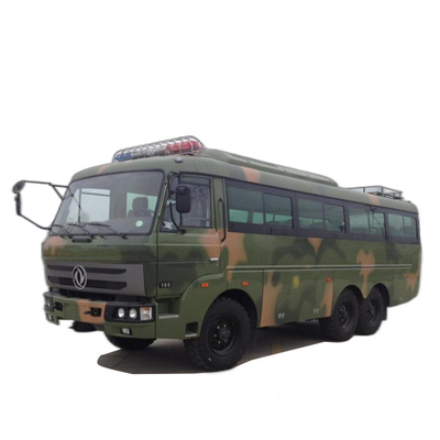 Off Road Tire Żołnierze Autobus transportowy Pojazdy wojskowe Las 6x6 Autobus pasażerski 190HP 30 miejsc