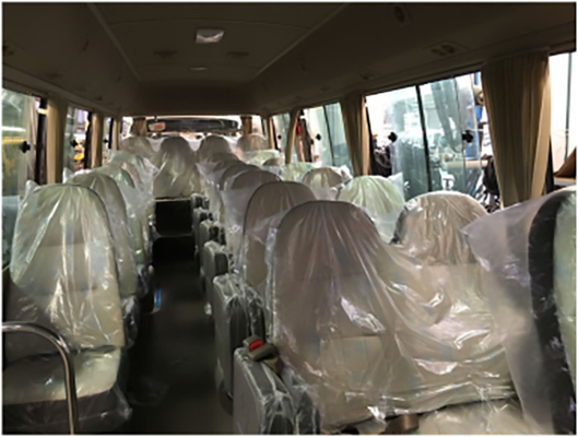 Automatyczna skrzynia biegów Allision Coaster Bus 30 miejsc 110 km / h Eksportowanie autobusu autokarowego 7,7 m