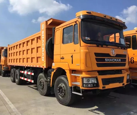 Heavy Duty Shacman F3000 8x4 Wywrotka Euro 2 Emisja 380 KM 10MT Diesel Wywrotki Hydrauliczne zawieszenie kabiny