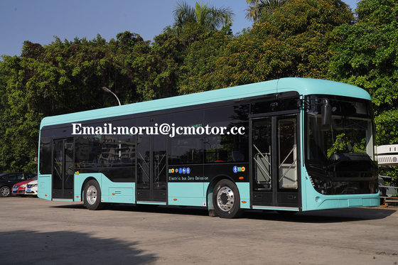 Europa Certyfikat WVTA Silnik z napędem bezpośrednim Elektryczny autobus miejski 29 miejsc Niskopodłogowy obszar dla wózków inwalidzkich