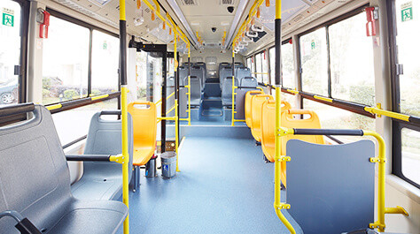 6,5-metrowe w pełni elektryczne autobusy miejskie 16 miejsc Rozstaw osi 3300 mm Dostosowany kolor