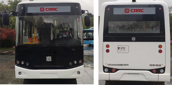 6,5-metrowe w pełni elektryczne autobusy miejskie 16 miejsc Rozstaw osi 3300 mm Dostosowany kolor