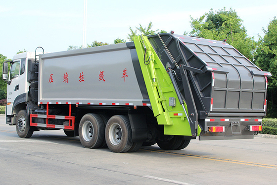 Ciężka komunalna ciężarówka sanitarna 6x4 18 Cbm Truck 10Ton Pojazdy do zbiórki odpadów