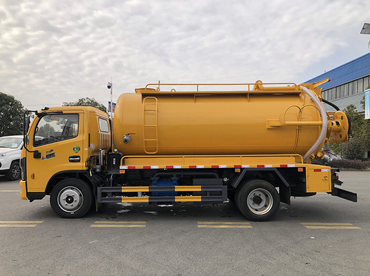 Dongfeng Odsysanie ścieków Miejska ciężarówka sanitarna 9,5 Cbm 4 ton ładunku