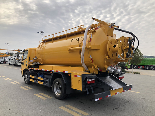 Dongfeng Odsysanie ścieków Miejska ciężarówka sanitarna 9,5 Cbm 4 ton ładunku