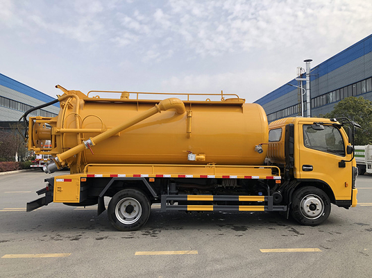 Dongfeng Odsysanie ścieków Miejska ciężarówka sanitarna 9,5 Cbm 4 ton ładunku