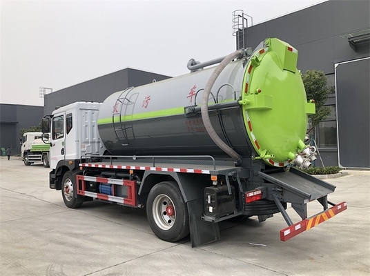 Średnia ciężarówka ssąca kału 11,5 CBM Diesel 200 HP Cysterna ssąca do ścieków