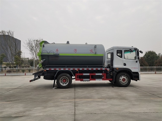 Średnia ciężarówka ssąca kału 11,5 CBM Diesel 200 HP Cysterna ssąca do ścieków
