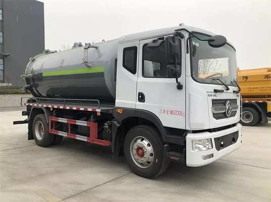Średnia ciężarówka ssąca kału 11,5 CBM Diesel 200 HP Cysterna ssąca do ścieków
