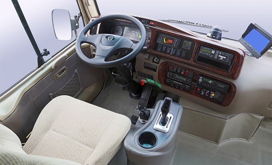 Przebieg 375 km Pure Electric Bus Left Steering EV Luxury Coach Bus