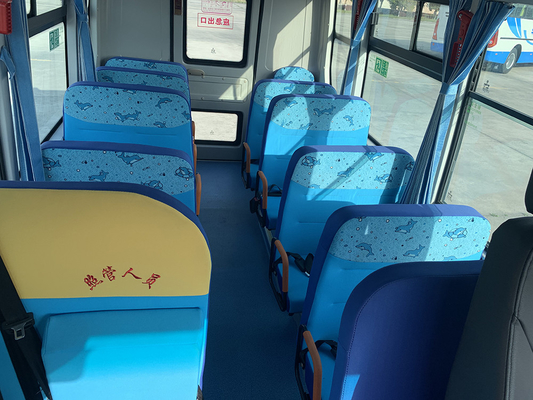 Autobus szkolny dla dzieci 6m WEICHAI Diesel 120 KM Standardowy żółty autobus wahadłowy ABS